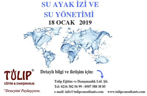 su ayak izi su yonetimi ocak 2019