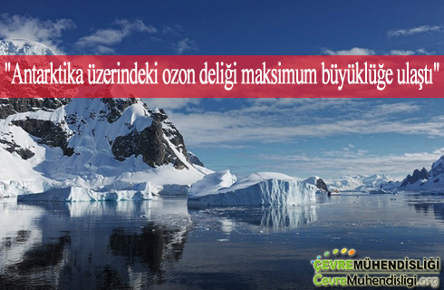 antarktika uzerindeki ozon deligi maksimumda