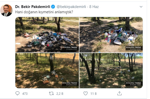 bekir pakdemirli tweet