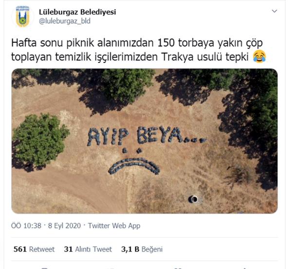 belediyeden cop tepkisi 2020