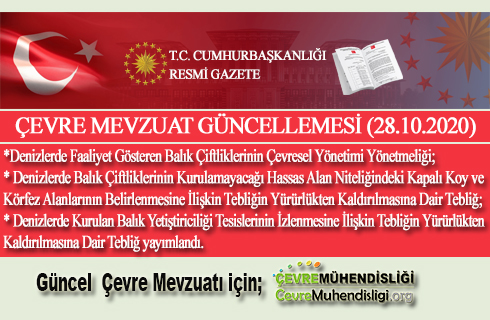 cevre mevzuat guncellemesi 28 10 2020