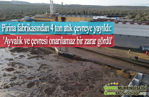pirina fabrikasindan 4 ton atik cevreye yayildi