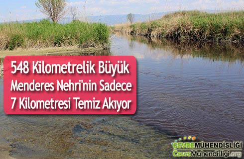 buyuk menderes nehrinin sadece 7 kilometresi temiz