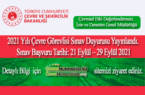 cevre gorevlisi sinav duyurusu 2021