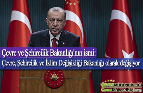 cevre ve sehircilik bakanliginin ismi cevre sehircilik ve iklim degisikligi bakanligi olarak degisiyor