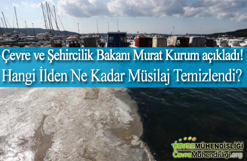 hangi ilden ne kadar musilaj temizlendi