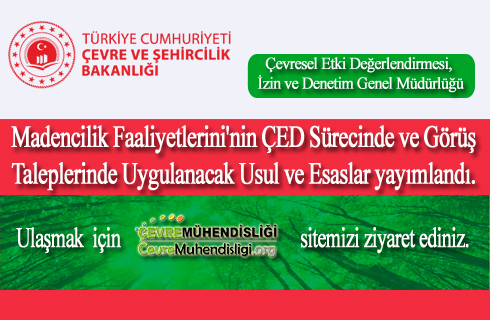 madencilik faaliyetlerinin ced surecinde ve gorus taleplerinde uygulanacak usul ve esaslar