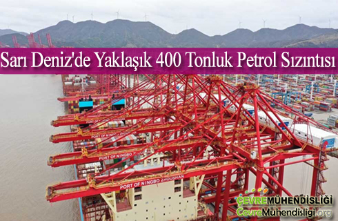 sari denizde yaklasik 400 tonluk petrol sizintisi