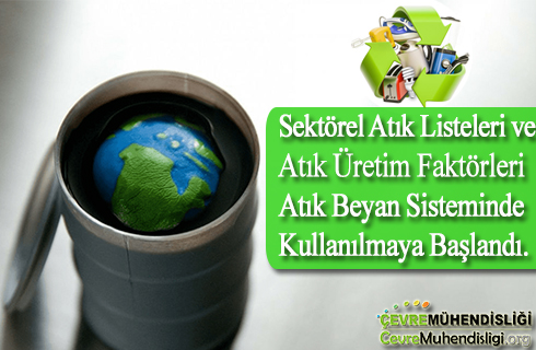 sektorel atik listeleri ve atik uretim faktorleri atik beyan sisteminde