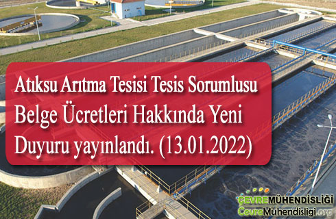 atiksu aritma tesisi tesis sorumlusu belge ucreti hakkinda duyuru