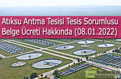 atiksu aritma tesisi tesis sorumlusu belge ucreti hakkinda
