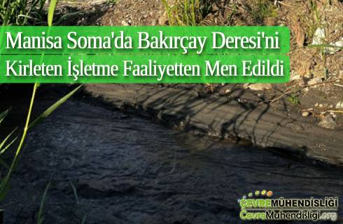 bakircay deresini kirleten isletme faaliyetten men edildi