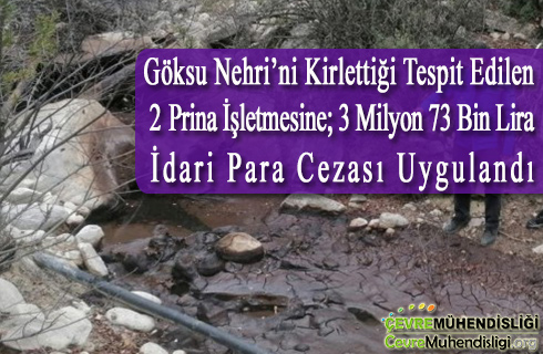 goksu nehri kirlilik