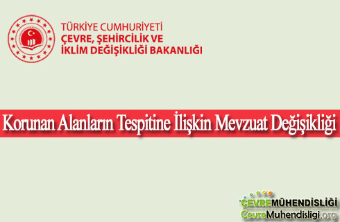 korunan alanlarin tespitine iliskin mevzuat degisikligi