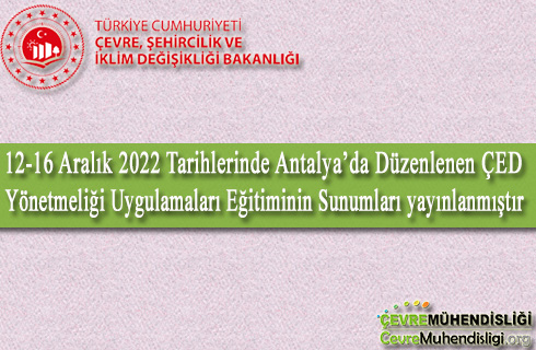 ced yonetmeligi uygulamalari egitim sunumlari