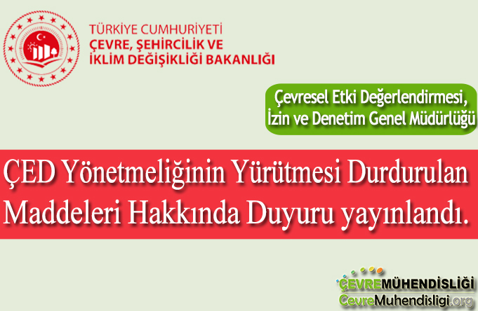 ced yonetmeliginin yurutmesi durdurulan maddeleri