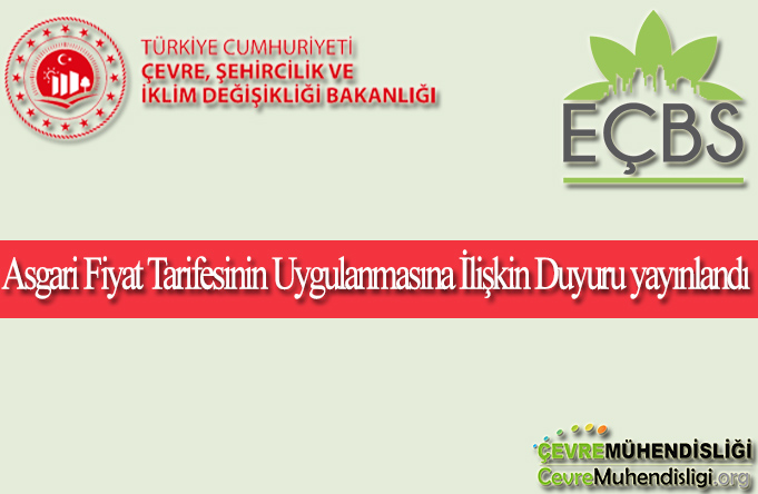 asgari fiyat tarifesi duyuru