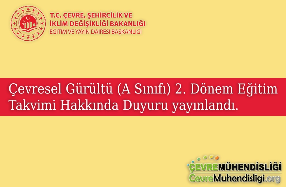 cevresel gurultu egitimi duyurusu