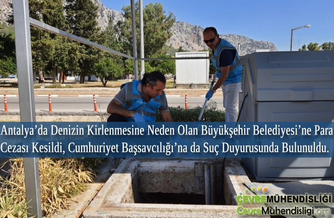 denizin kirlenmesine neden olan belediyeye ceza