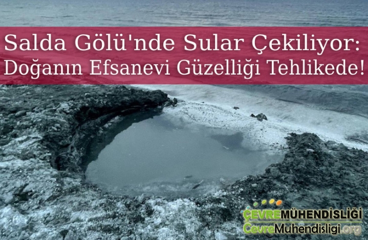 salda golunde sular cekiliyor