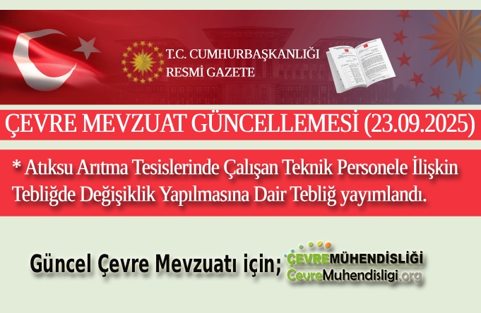 atiksu aritma tesislerinde calisan teknik personele iliskin mevzuat guncellemesi