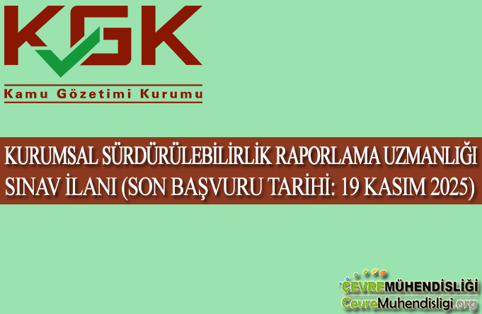 kurumsal surdurulebilirlik raporlama uzmanligi sinav ilani 2025