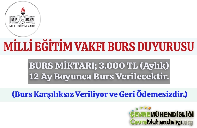 milli egitim vakfi burs duyurusu 2025