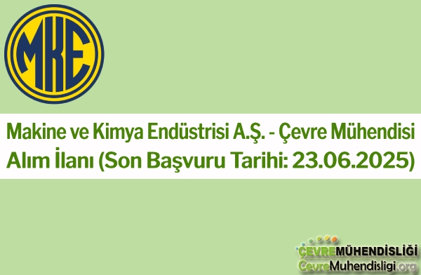 mke cevre muhendisi merkez alim ilani