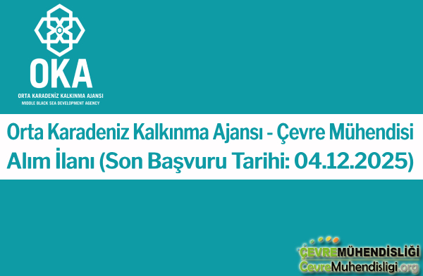 orta karadeniz kalkinma ajansi cevre muhendisi alim ilani 2025