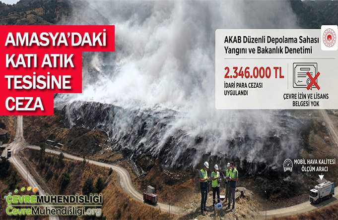 AMASYA’DAKİ KATI ATIK TESİSİNE CEZA