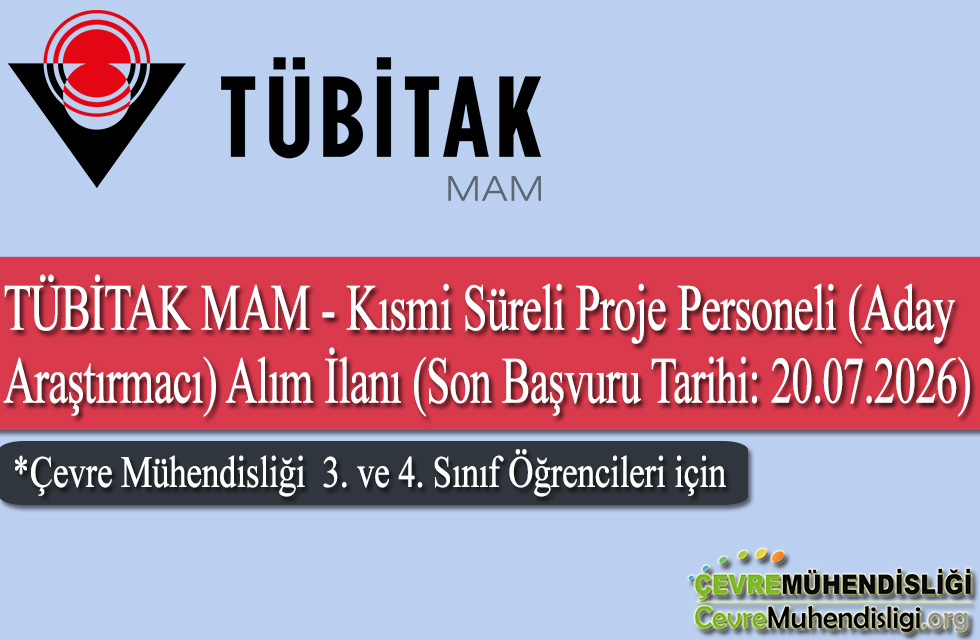 cevre muhendisi kismi sureli proje personeli
