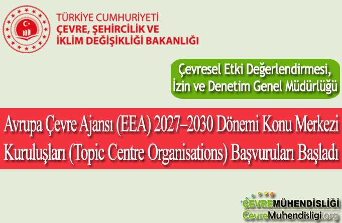 Avrupa Çevre Ajansı (EEA) 2027–2030 Dönemi Konu Merkezi Kuruluşları (Topic Centre Organisations) Başvuruları Başladı