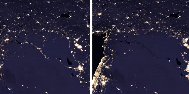 suriye isik kirliligi 1